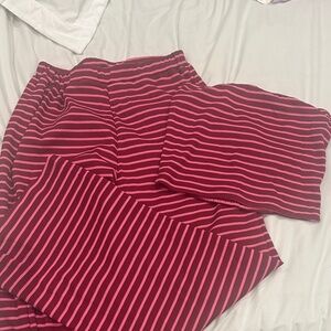 Amazon Women’s Pink and Black Striped Knit set